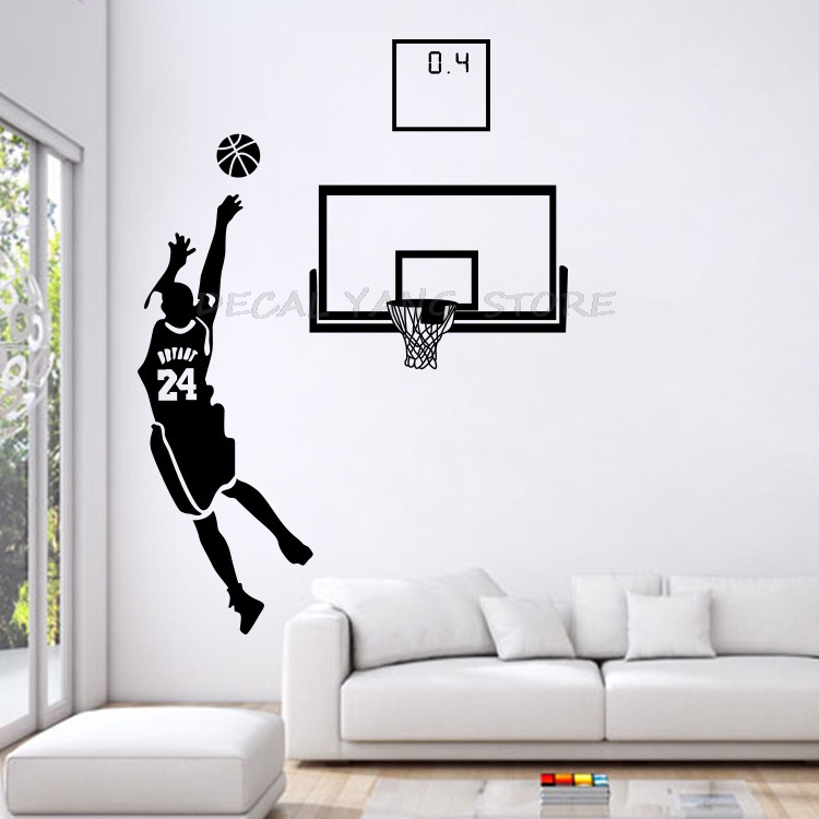 Interior Design Magazine - Sports Theme Wall Decals Basketball Star