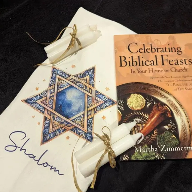 Interior Design Kitchen - Hanukkah Kitchen Towel: Star of David