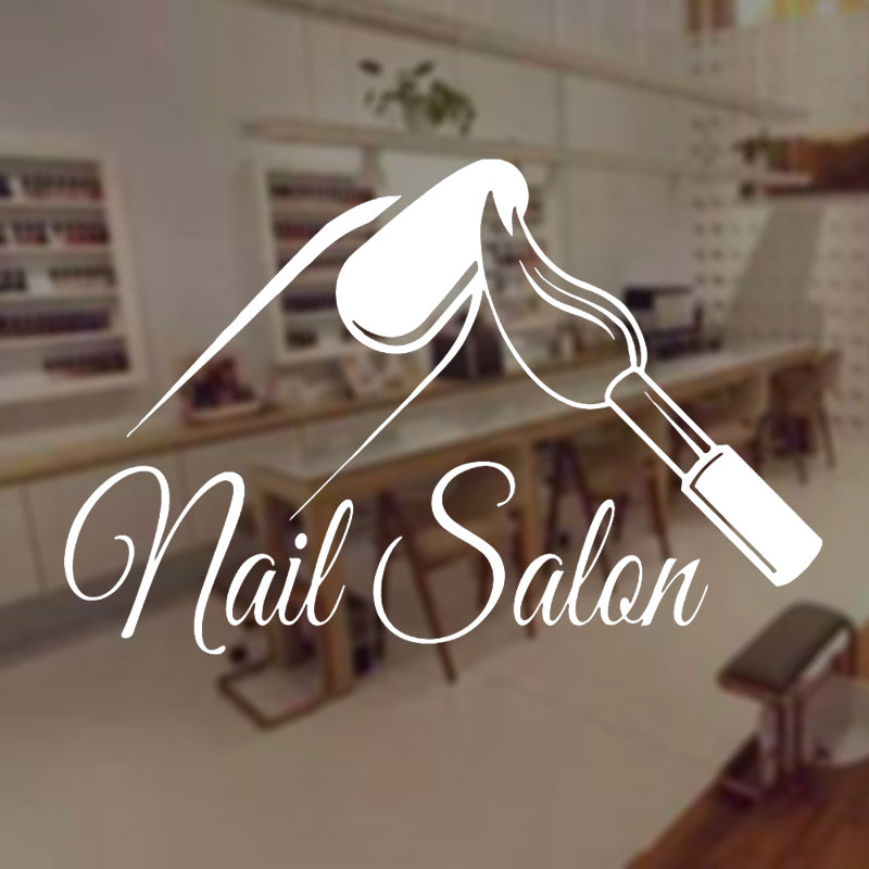 Interior Design Nail Salon - Nail Salon Shop Wall Decal Manicure