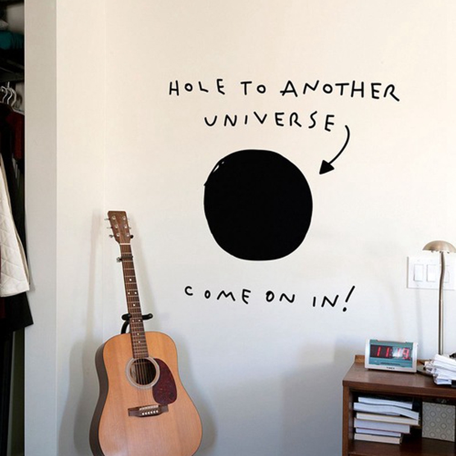 Interior Design Magazine - Hole to Another Universe Funny Words