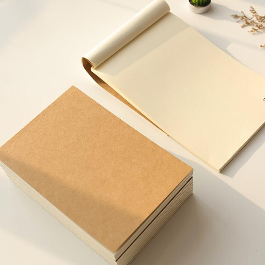 Interior Design Journal - Kraft Paper Notebook Blank Interior Retro