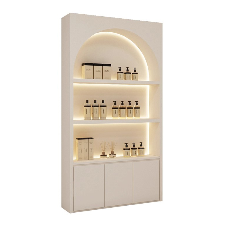 Interior Design Nail Salon - Custom spa furniture cabinet luxury beige
