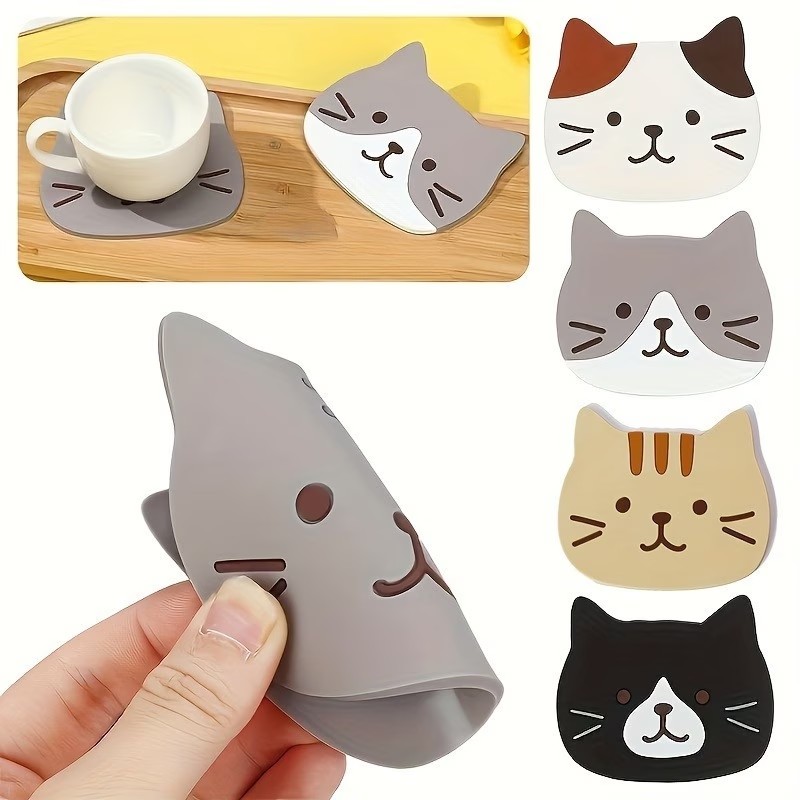 Interior Design Kitchen - Set of 5 Silicone Coasters –