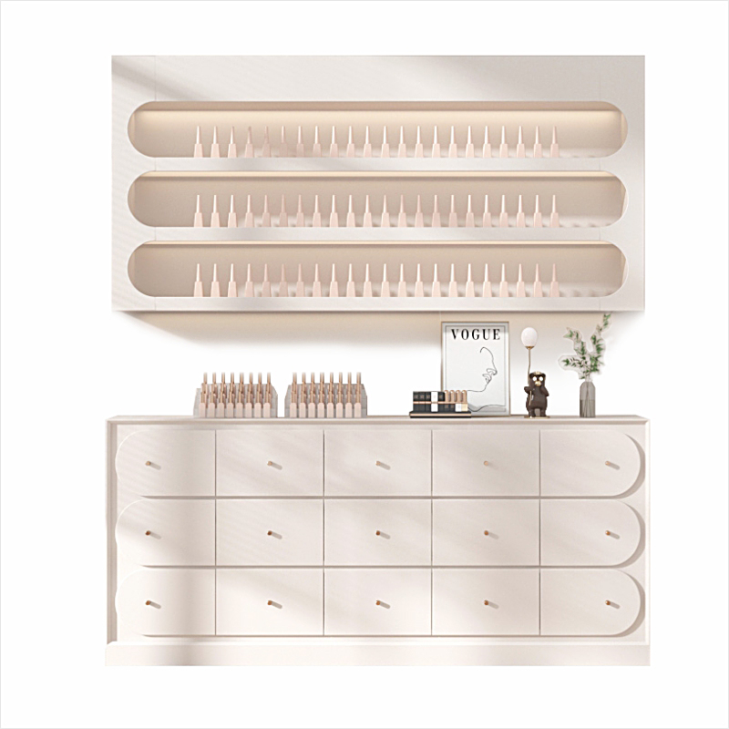Interior Design Nail Salon - Interior Design Multi-layer Nail Spa Display