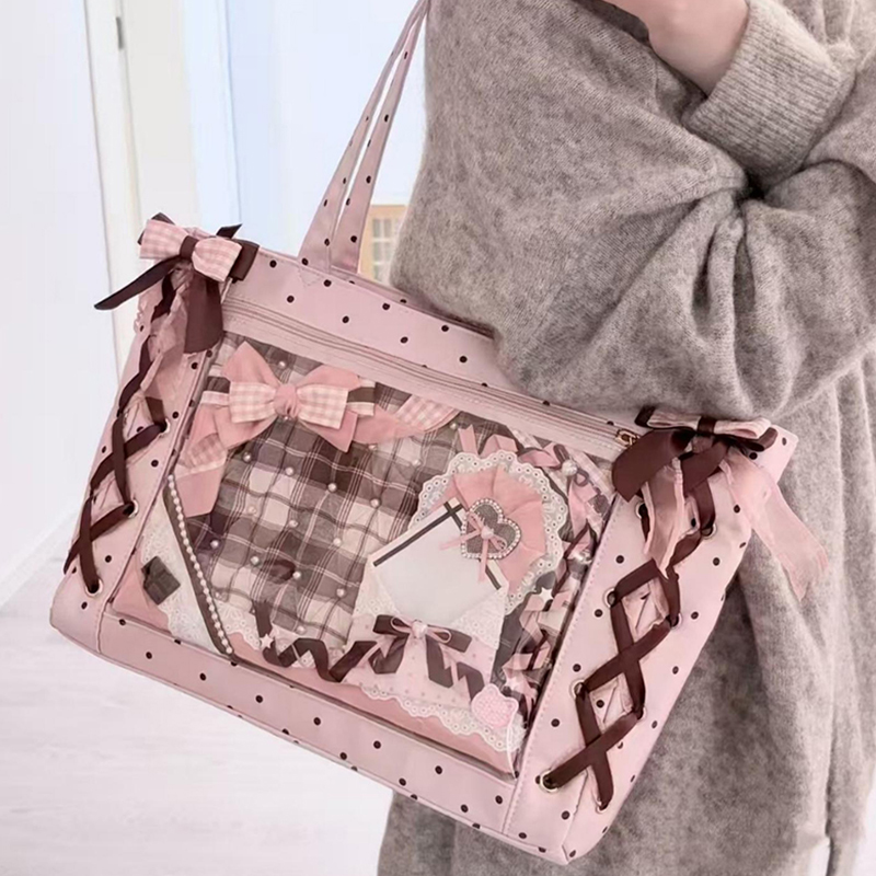 Interior Design Journal - Japanese Polka Dot Shoulder Bag, Sweet