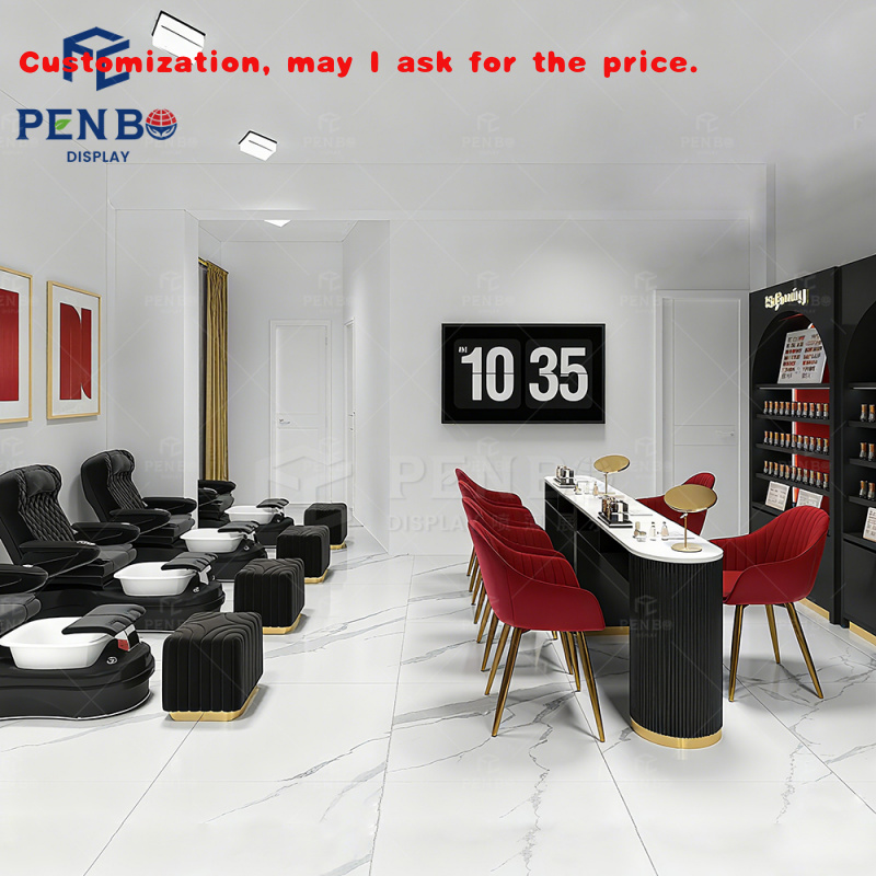 Interior Design Nail Salon - custom.Factory Supply Customized Beauty Salon Showcase
