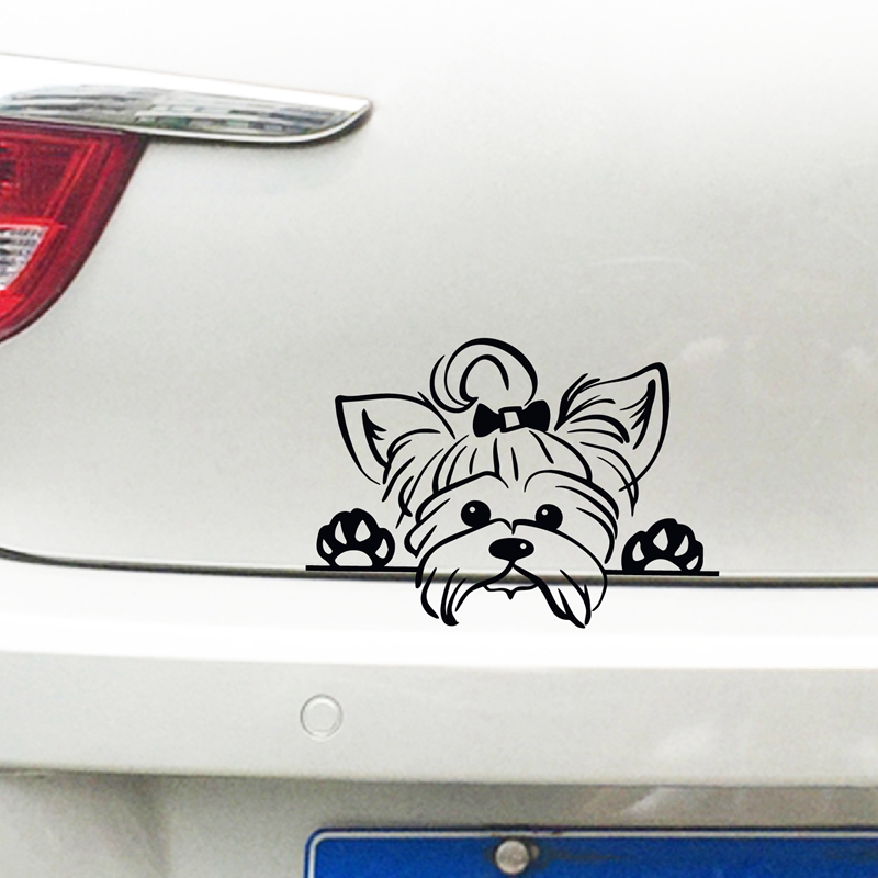 Interior Design Magazine - Yorkshire Terrier Vinyl Sticker Decals Car