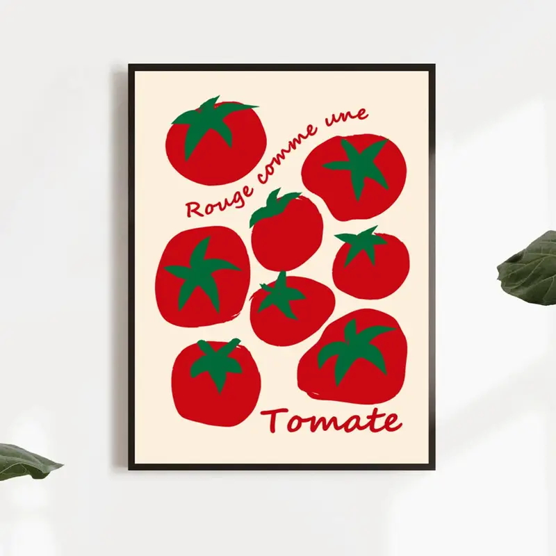 Modern Colorful Red Tomatoes W - Interior Design Room 评论和价格
