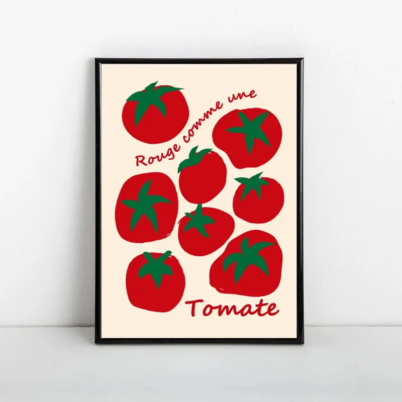 Modern Colorful Red Tomatoes W - Interior Design Room 评论和价格