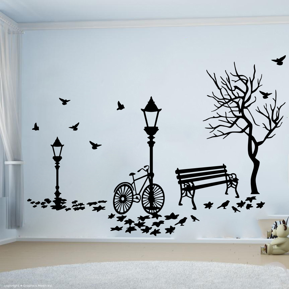 Modern Autumn Landscape Bike T - Interior Design Magazine 评论和价格