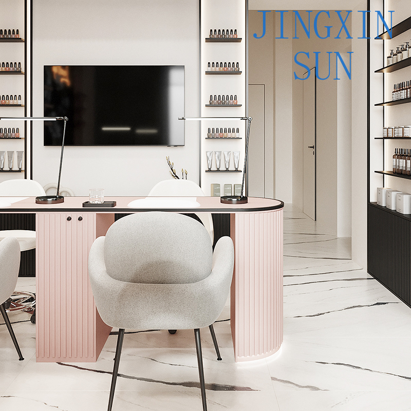 Custom Pink Beauty Salon 3D In - Interior Design Nail Salon 评论和价格
