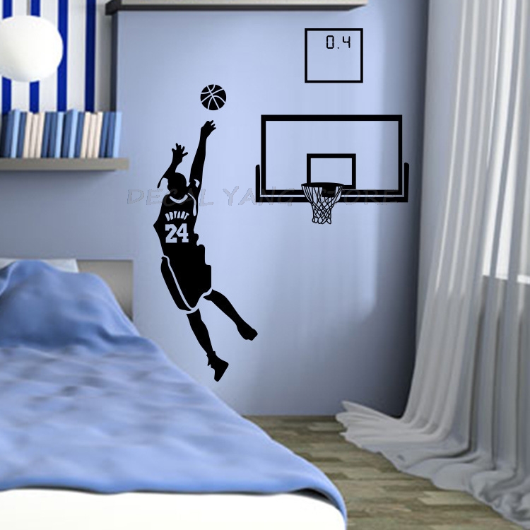 Sports Theme Wall Decals Baske - Interior Design Magazine 评论和价格
