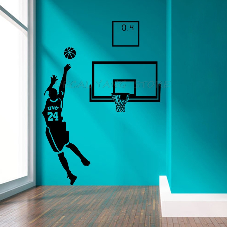 Sports Theme Wall Decals Baske - Interior Design Magazine 评论和价格
