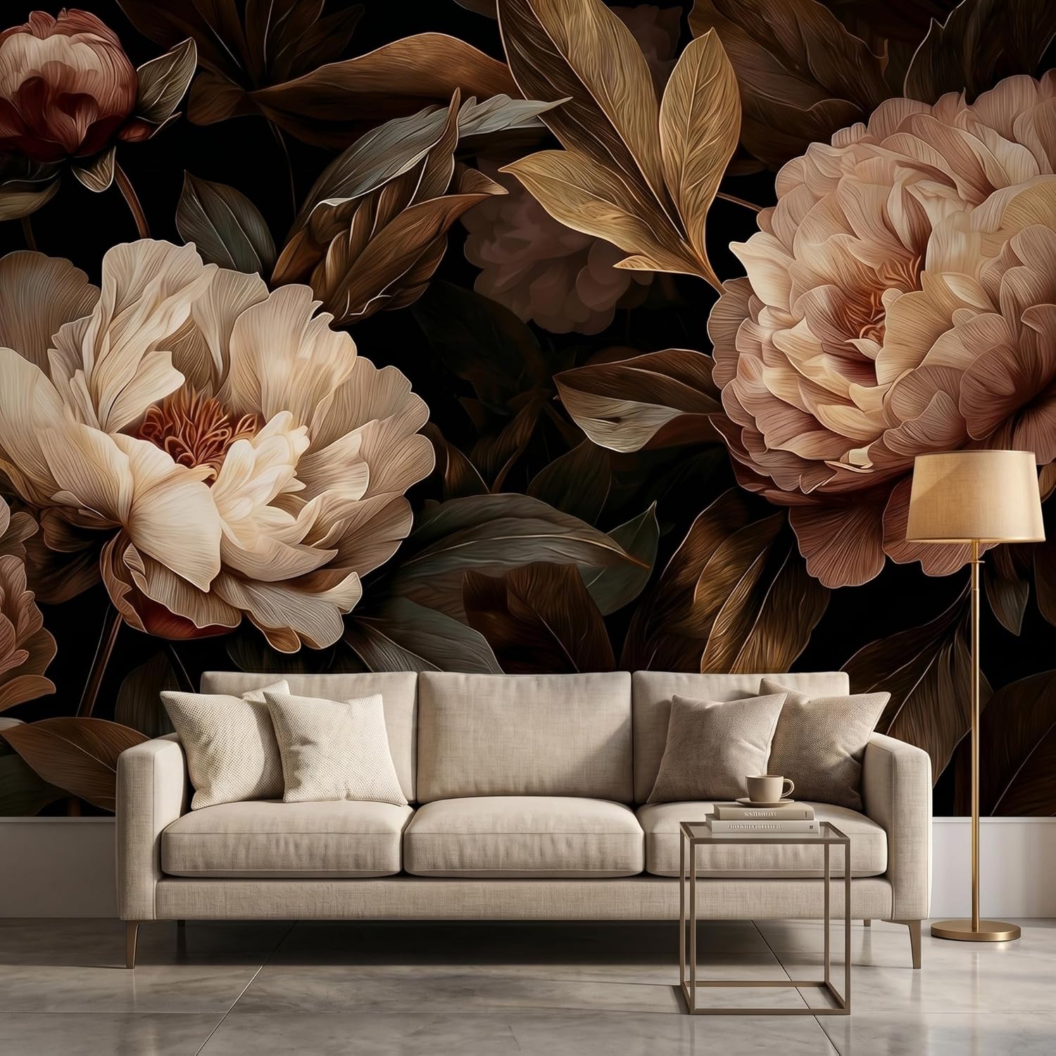 Elegant Peony Floral Tapestry  - Interior Design Home Decor 评论和价格