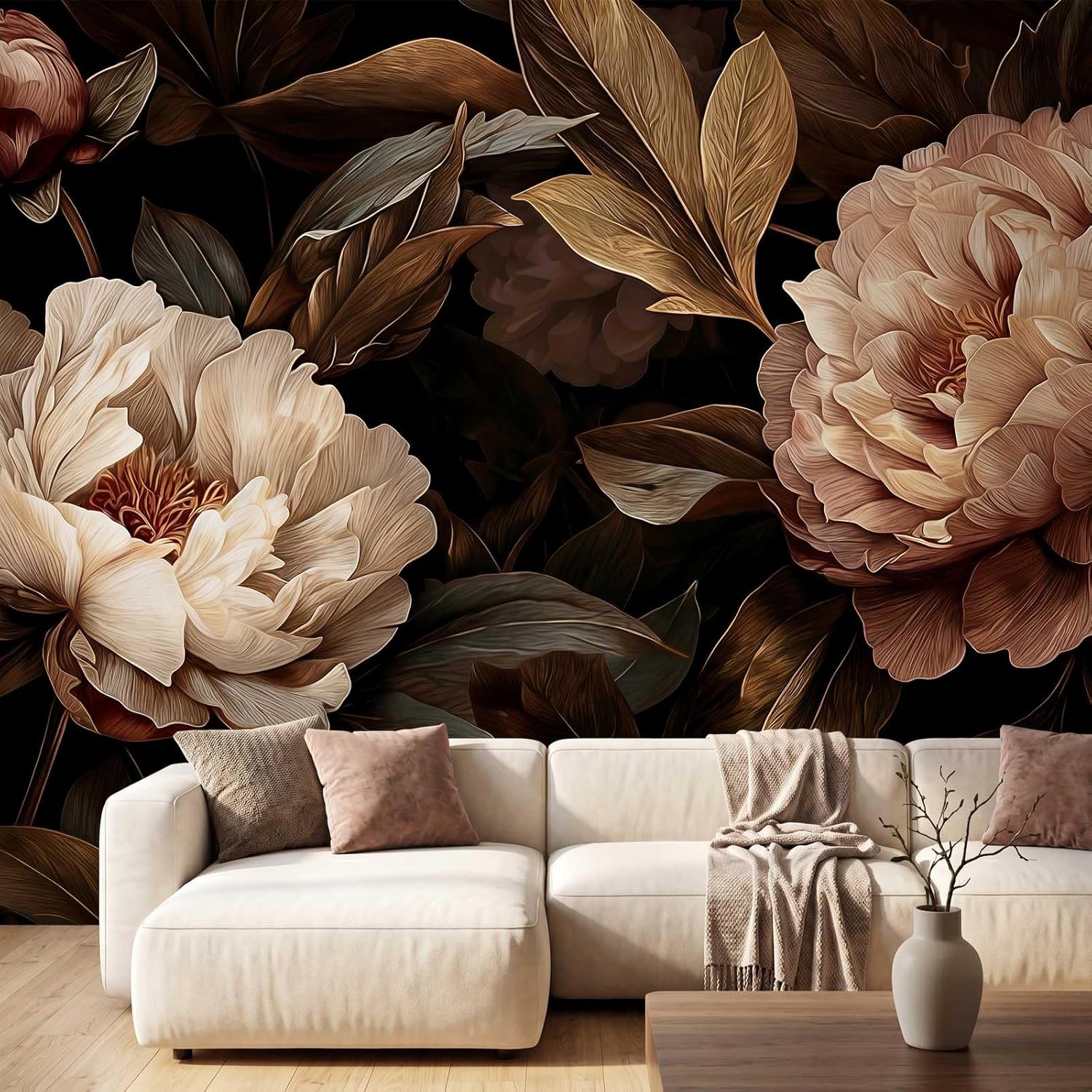 Elegant Peony Floral Tapestry  - Interior Design Home Decor 评论和价格