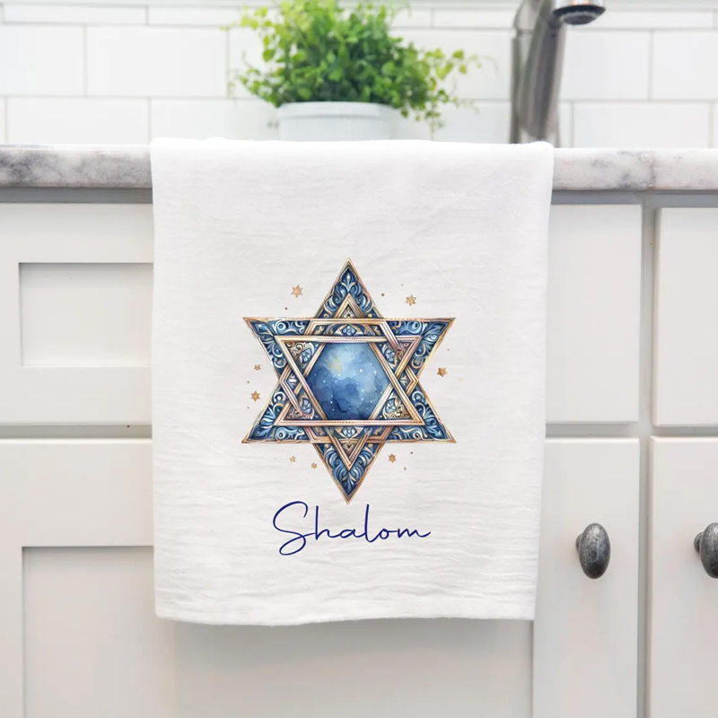 Hanukkah Kitchen Towel: Star o - Interior Design Kitchen 评论和价格