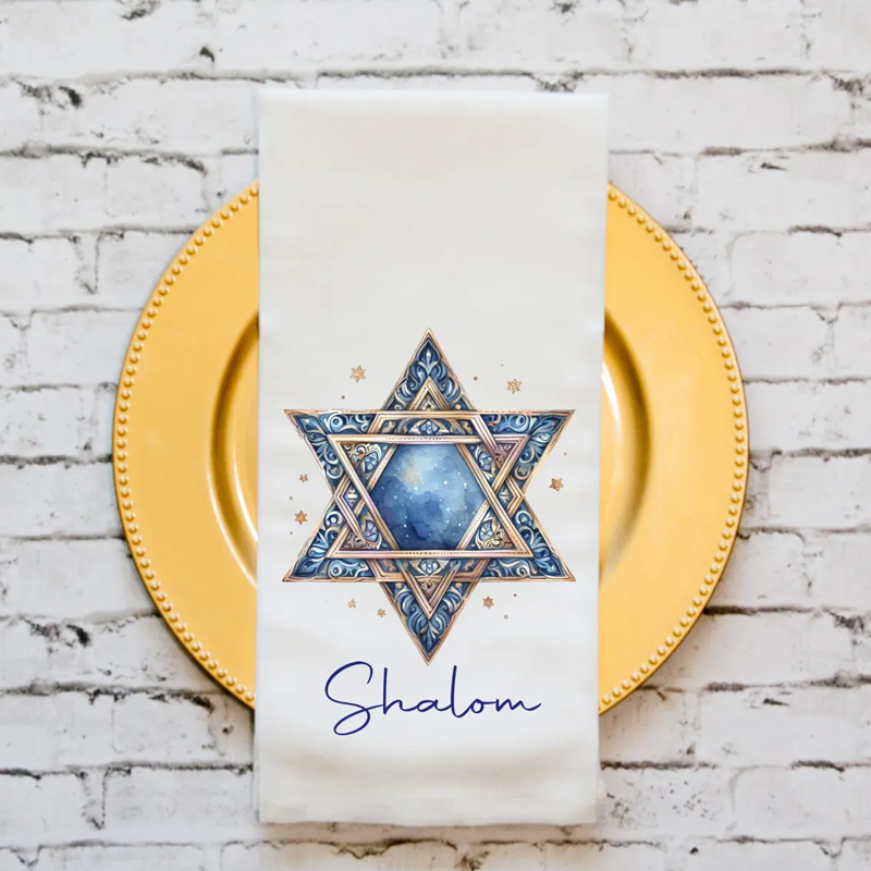 Hanukkah Kitchen Towel: Star o - Interior Design Kitchen 评论和价格