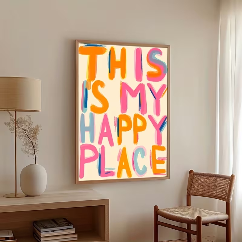Modern This Is My Happy Place  - Interior Design Room 评论和价格