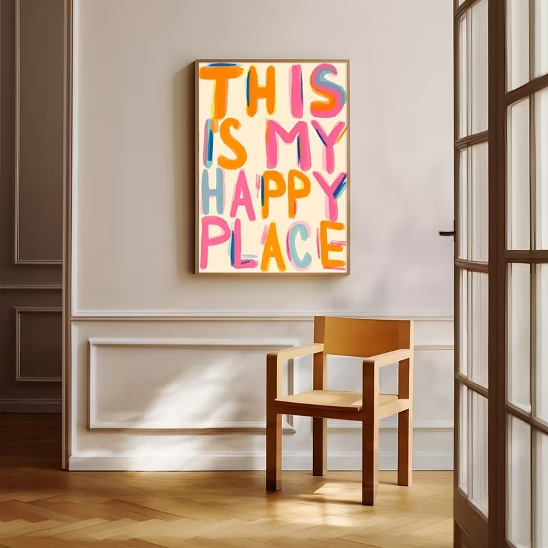 Modern This Is My Happy Place  - Interior Design Room 评论和价格
