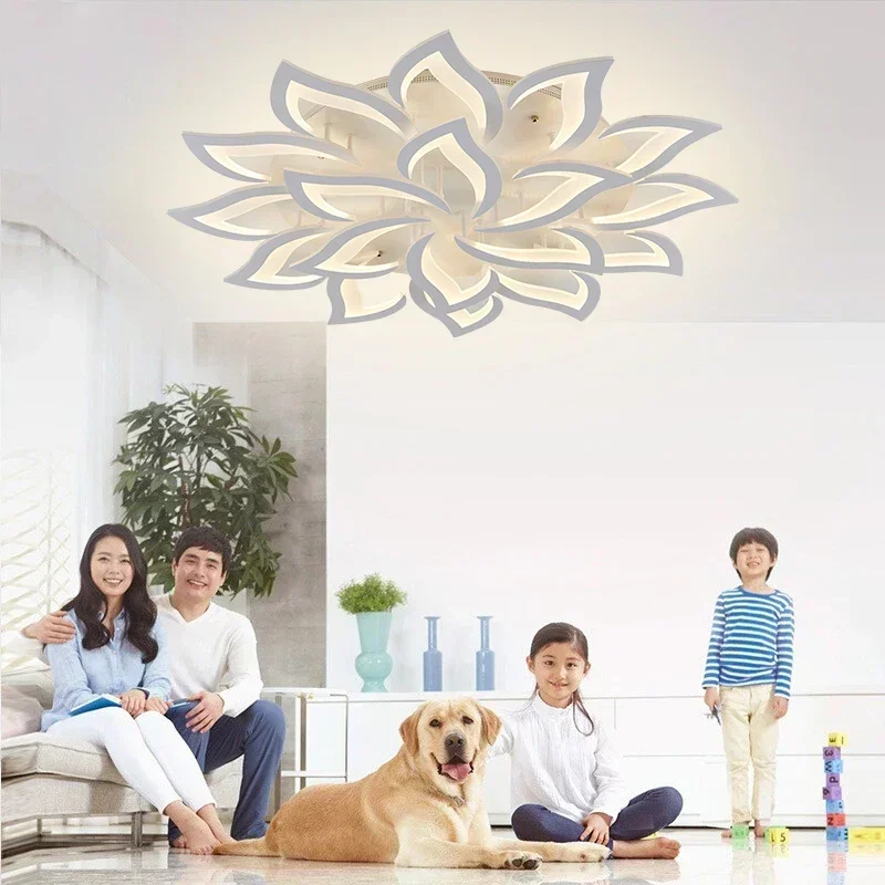 Designer LED Petal Chandelier  - Interior Design Kitchen And Living Room 评论和价格
