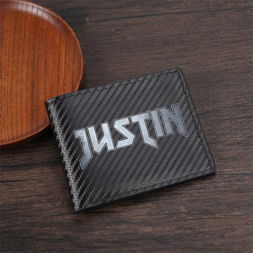 Metal styled name Justin logo  - Interior Design Names Styles 评论和价格