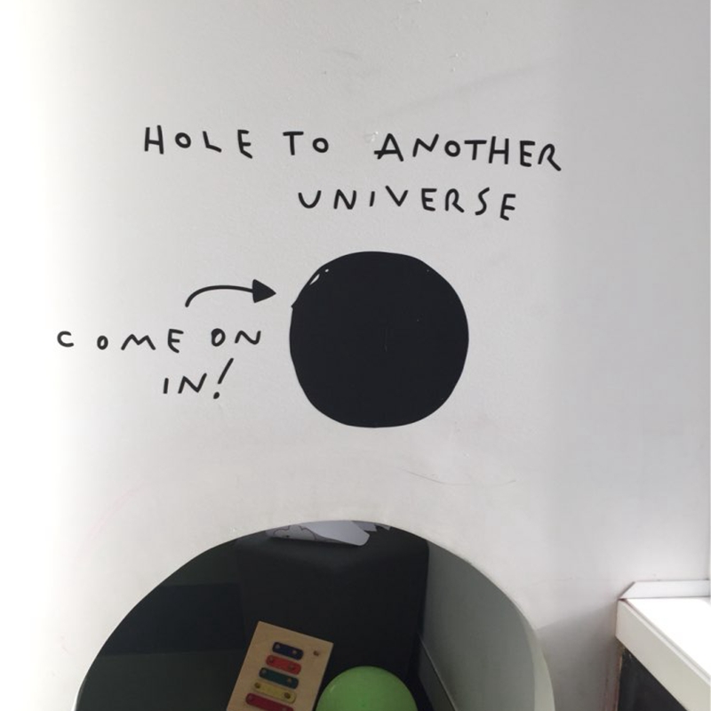 Hole to Another Universe Funny - Interior Design Magazine 评论和价格