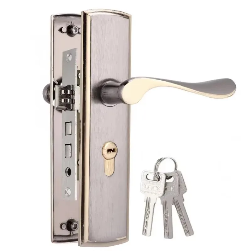 Gold Door Handle Lock Silent H - Interior Design Kitchen 评论和价格