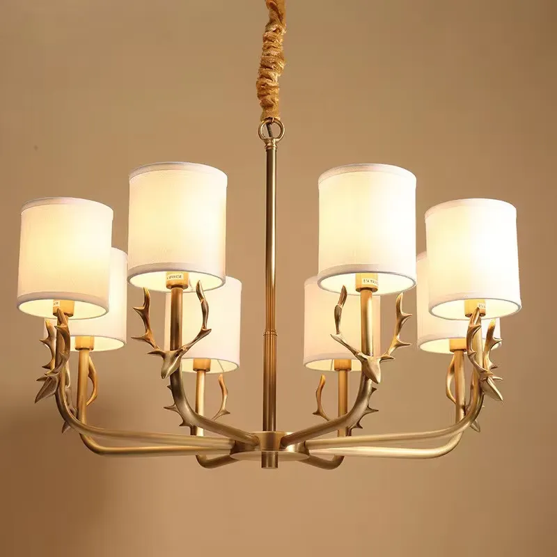 Copper Chandelier for Living R - Interior Design Kitchen And Living Room 评论和价格