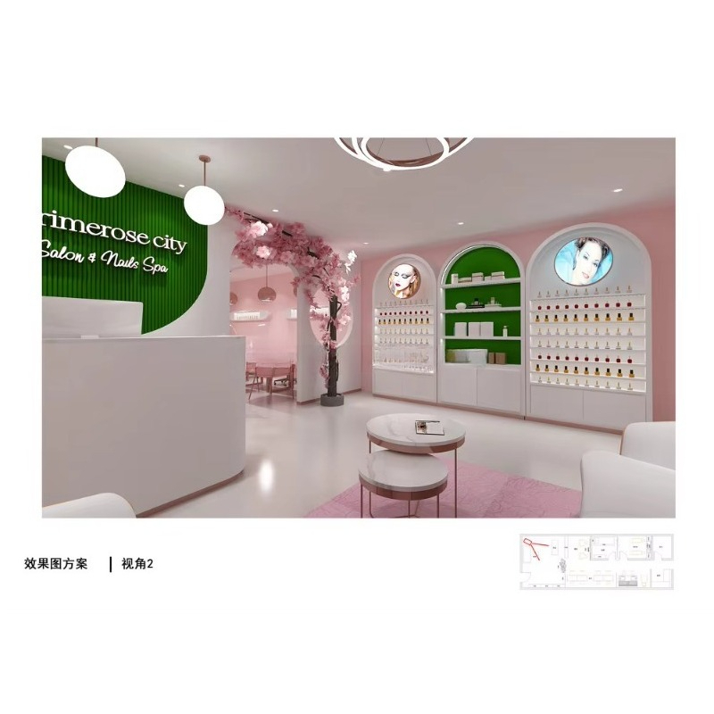 Custom Modern Commercial Furni - Interior Design Nail Salon 评论和价格