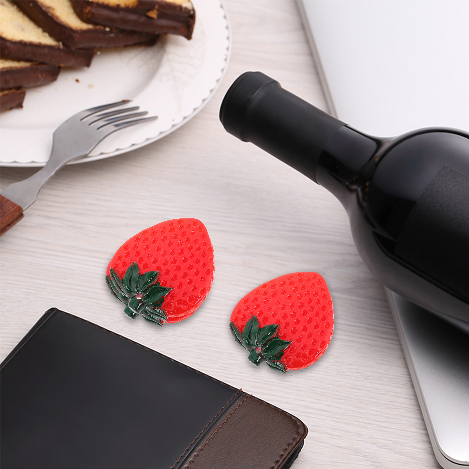 10Pcs Sturdy PVC Strawberry Sl - Interior Design Kitchen 评论和价格