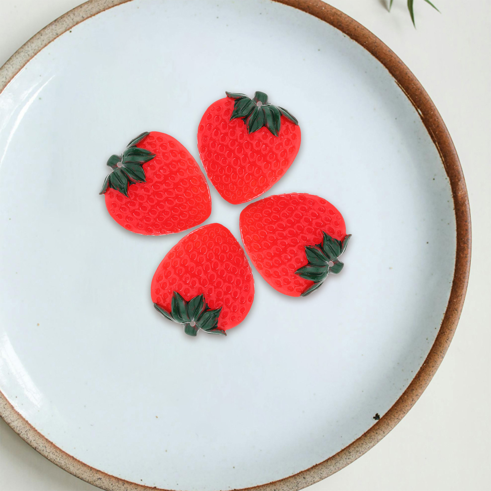 10Pcs Sturdy PVC Strawberry Sl - Interior Design Kitchen 评论和价格