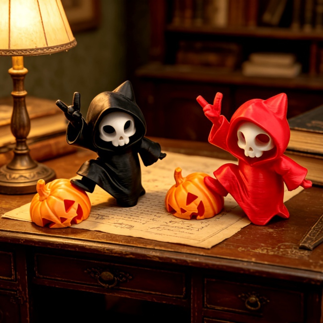 Cat Ear Grim Reaper Halloween  - Interior Design Home Decor 评论和价格
