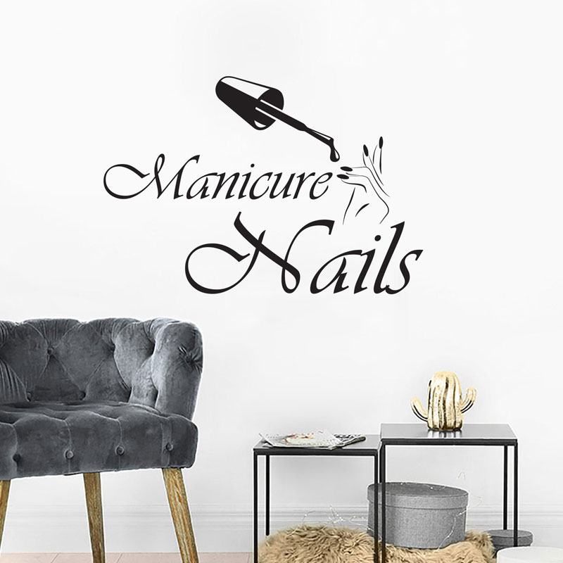 Wall Decal Manicure Vinyl Wind - Interior Design Nail Salon 评论和价格