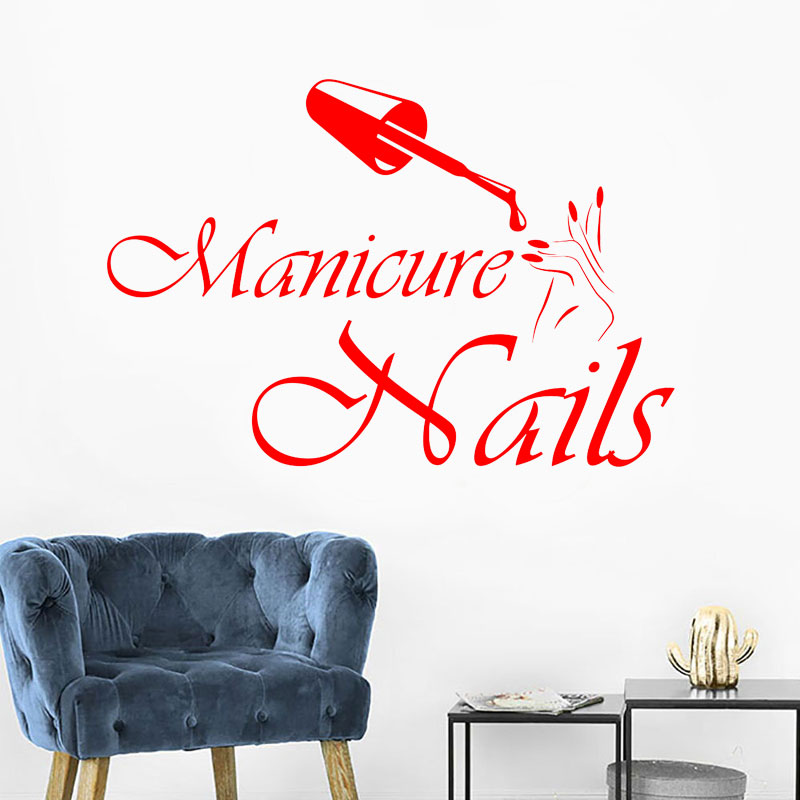 Wall Decal Manicure Vinyl Wind - Interior Design Nail Salon 评论和价格