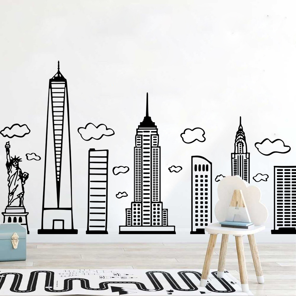 Large Doodled New York City Sk - Interior Design Magazine 评论和价格