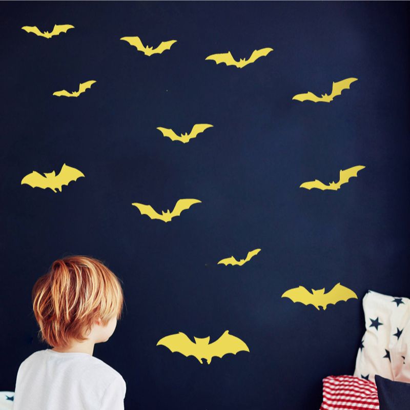 12pcs Bats Vinyl Wall Sticker  - Interior Design Magazine 评论和价格