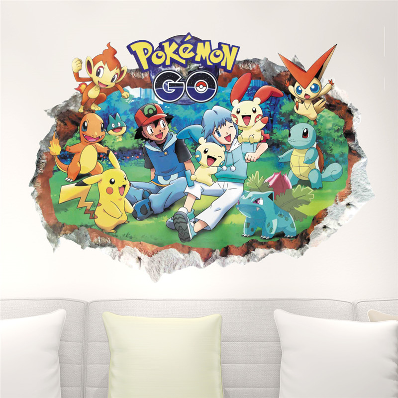Cartoon Pokémon Pikachu Wall S - Interior Design Magazine 评论和价格