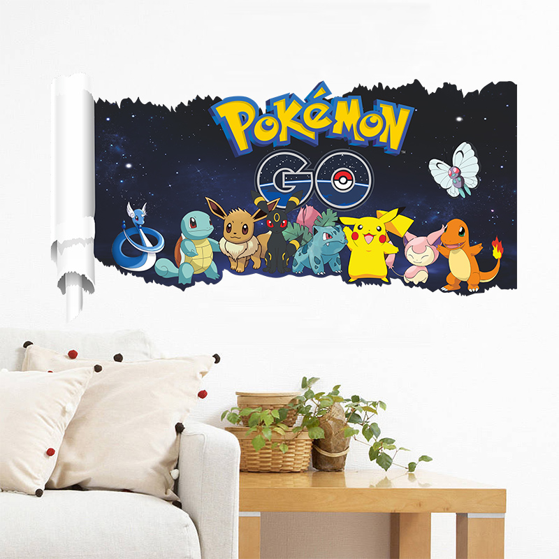 Cartoon Pokémon Pikachu Wall S - Interior Design Magazine 评论和价格