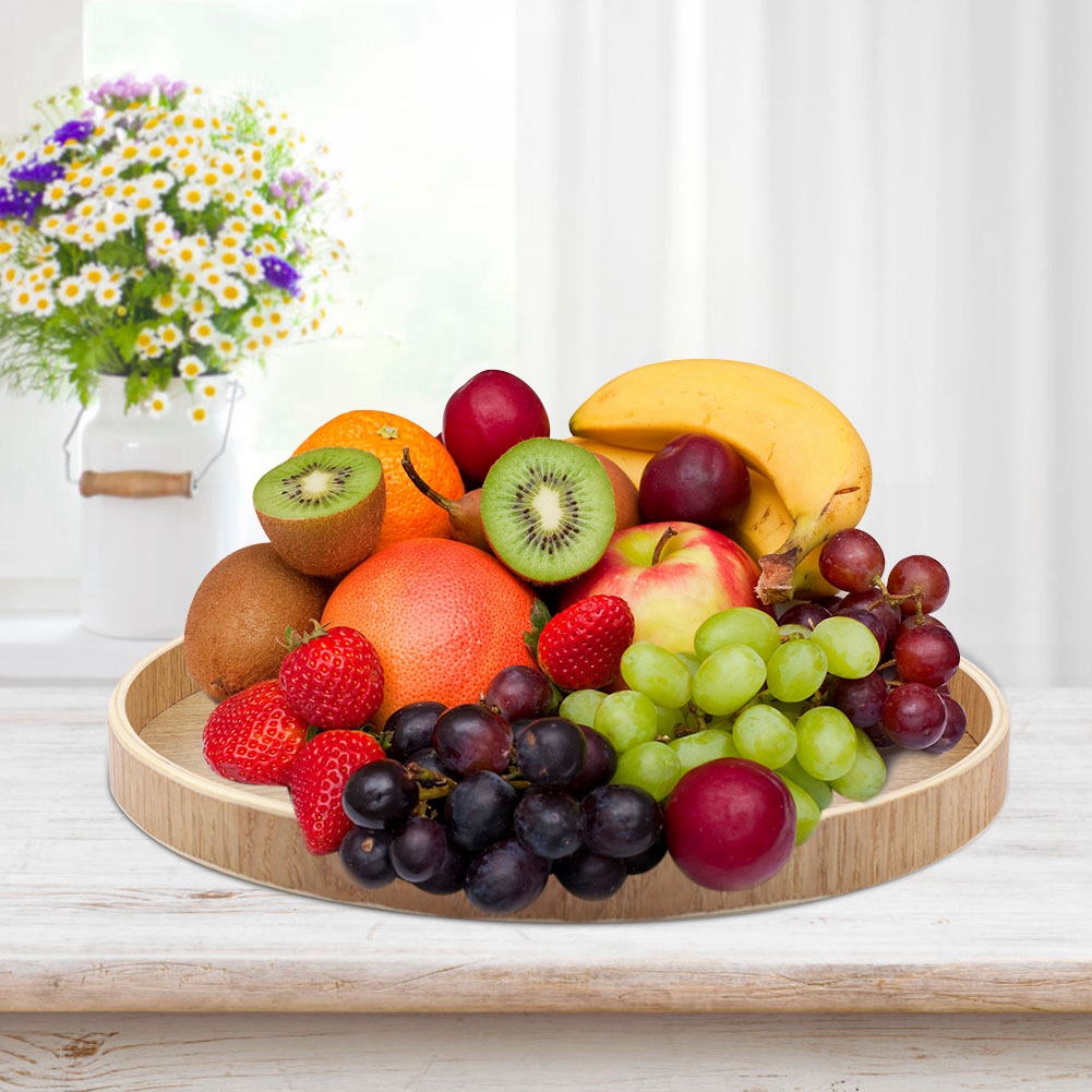 Wooden Serving Tray Tea Plate  - Interior Design Kitchen 评论和价格