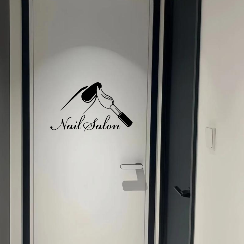 Nail Salon Shop Wall Decal Man - Interior Design Nail Salon 评论和价格