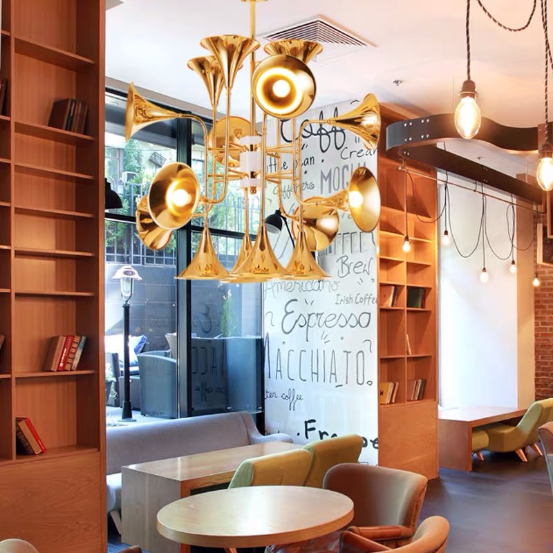 Nordic Trumpet Pendant Lamp fo - Interior Design Kitchen And Living Room 评论和价格