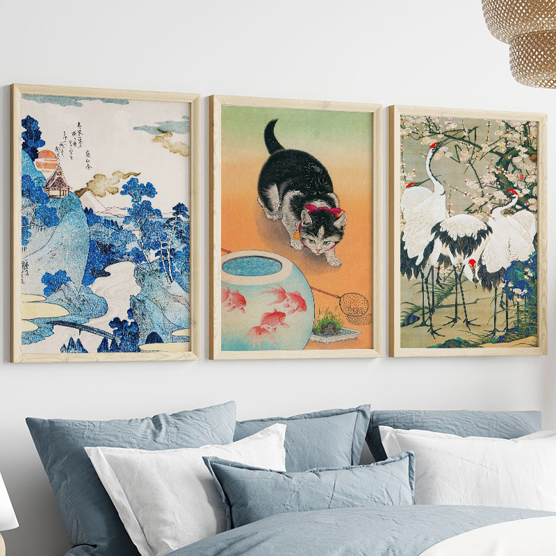 Japanese Katsushika Hokusai Ca - Interior Design Home Decor 评论和价格