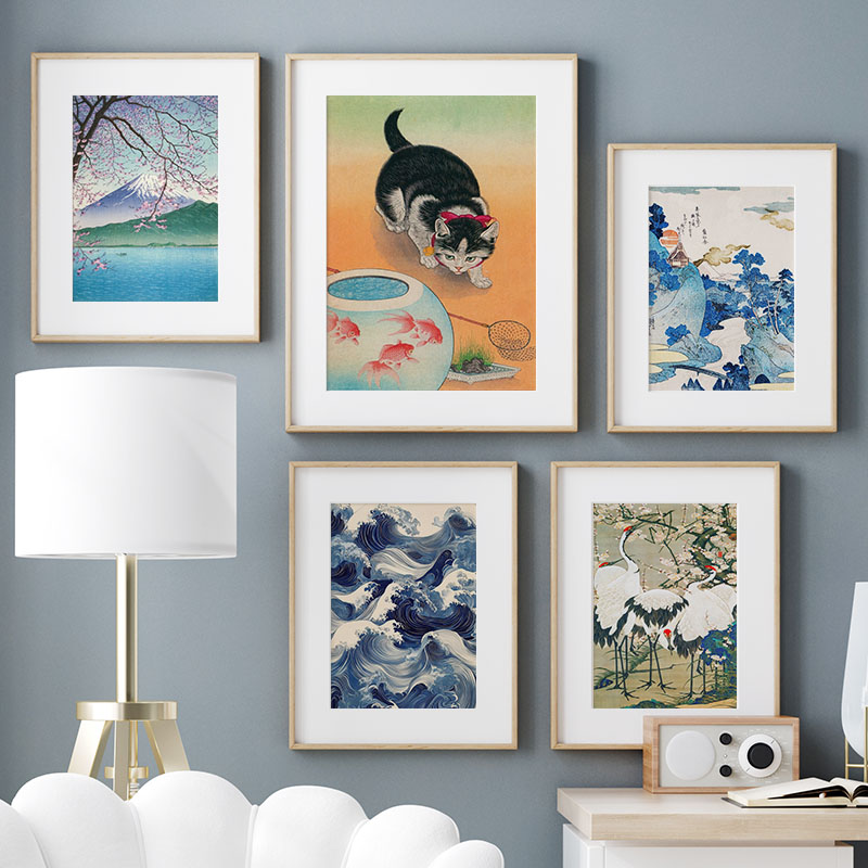 Japanese Katsushika Hokusai Ca - Interior Design Home Decor 评论和价格