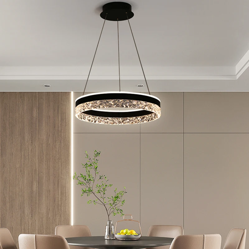 Modern Luxury Crystal LED Pend - Interior Design Kitchen And Living Room 评论和价格