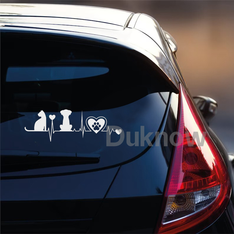 Dog and Cat Silhouette Heartbe - Interior Design Magazine 评论和价格