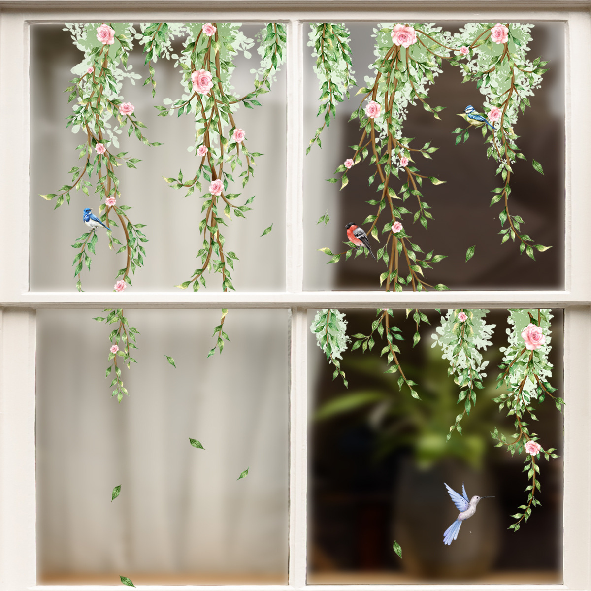 Branches Flowers Birds Glass S - Interior Design Magazine 评论和价格