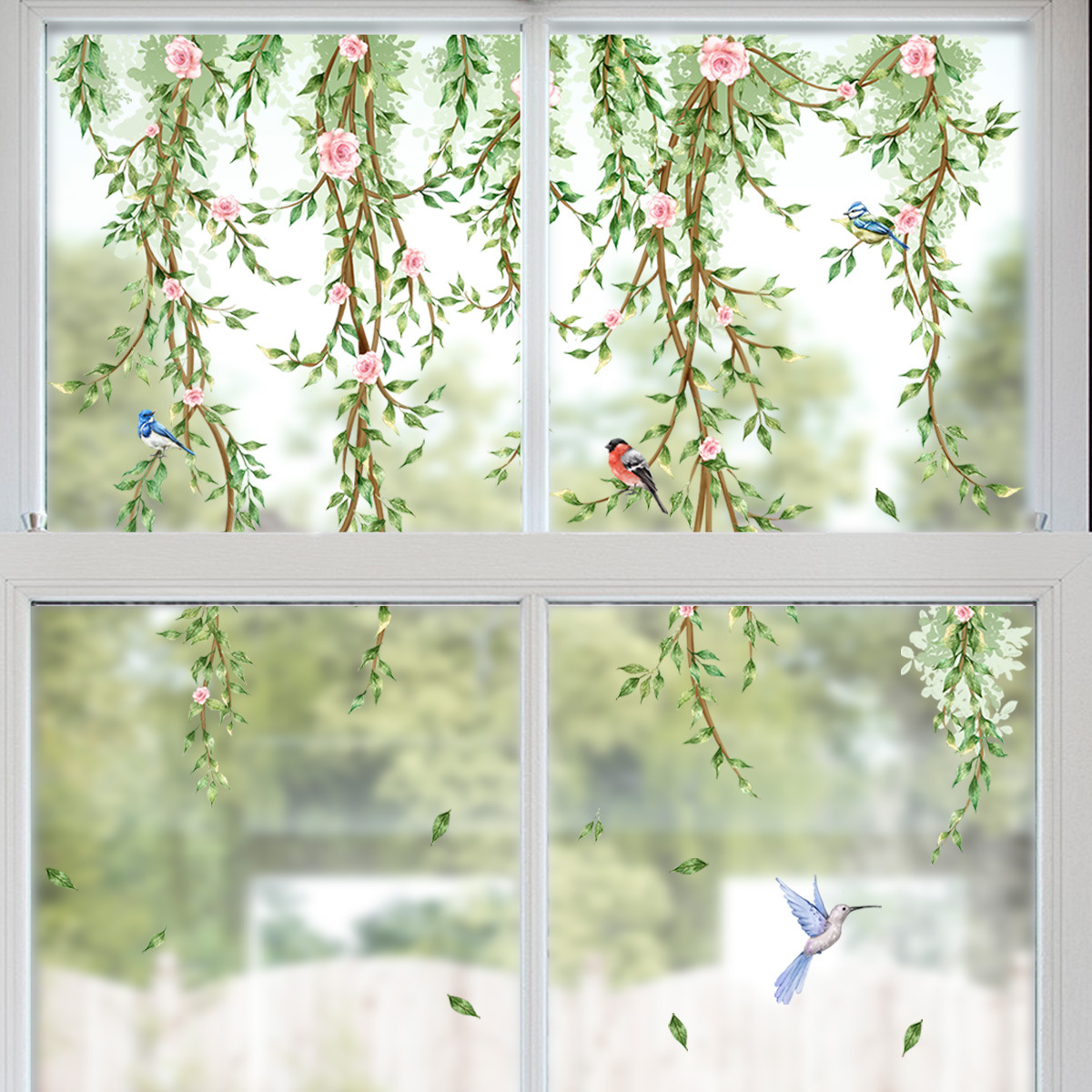 Branches Flowers Birds Glass S - Interior Design Magazine 评论和价格