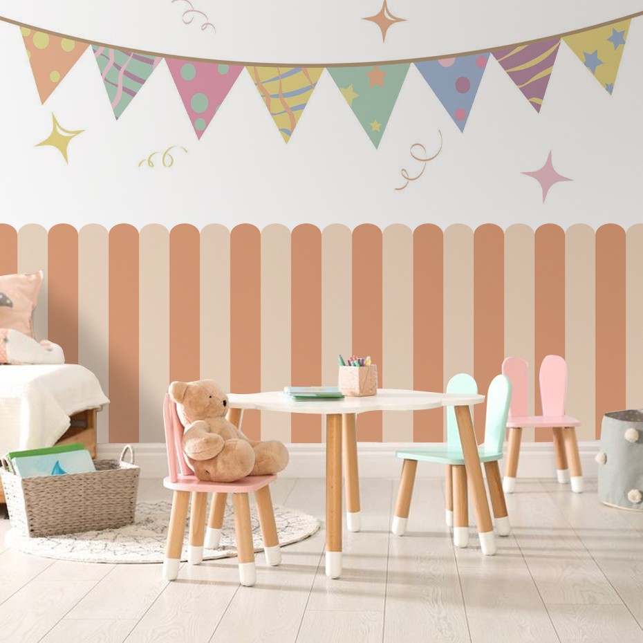 Multicolor Vertical Striped Ar - Interior Design Home Decor 评论和价格
